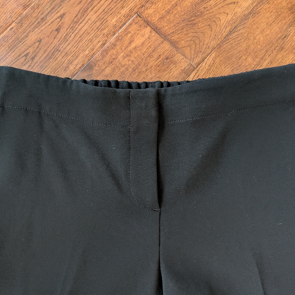 EUC Ladies Theory Black Slacks Pants Elastic Adjustable Waist Size 4 - Picture 4 of 6
